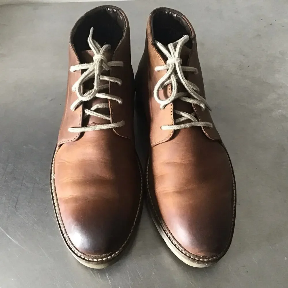 Clarks Collection Grandin Mid Mens Brown Leather Chukka Flat  display picture 3